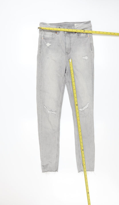 Womens UK Size 10 Marks and Spencer Regular Fit Skinny Grey Jeans