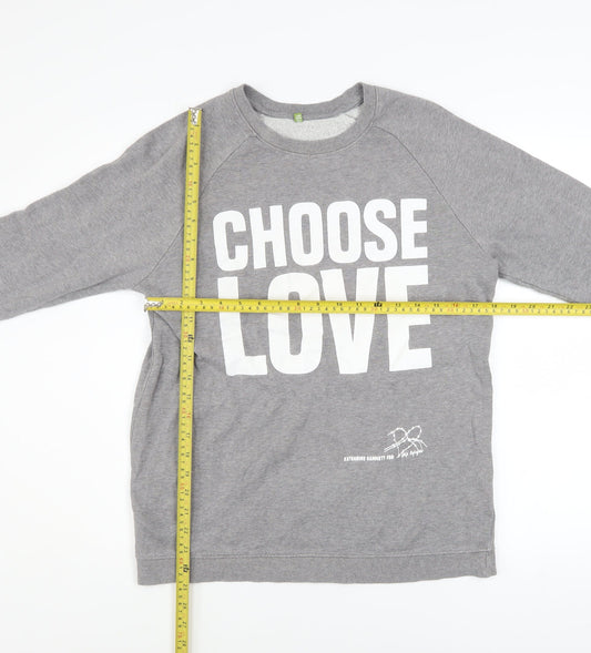 Womens UK Size S Rapanui Grey Pullover Sweatshirt