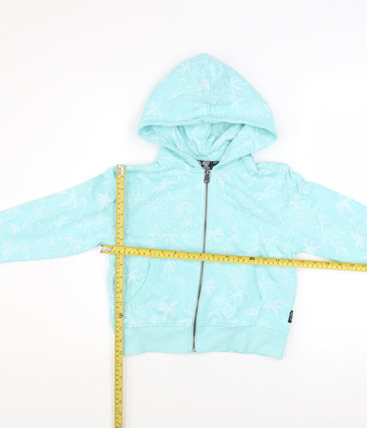 Girls UK Size 7-8 Years Saltrock Blue Full Zip Hoodie