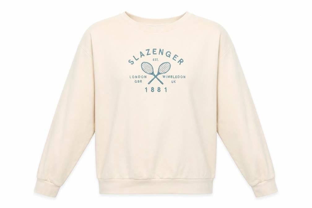 Womens UK Size 8 Slazenger Beige Pullover Sweatshirt