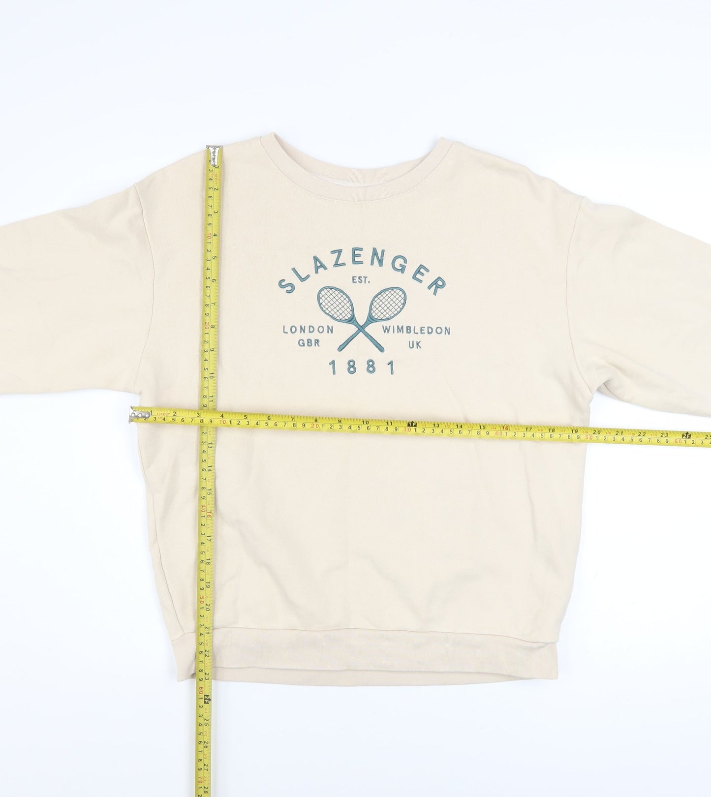 Womens UK Size 8 Slazenger Beige Pullover Sweatshirt