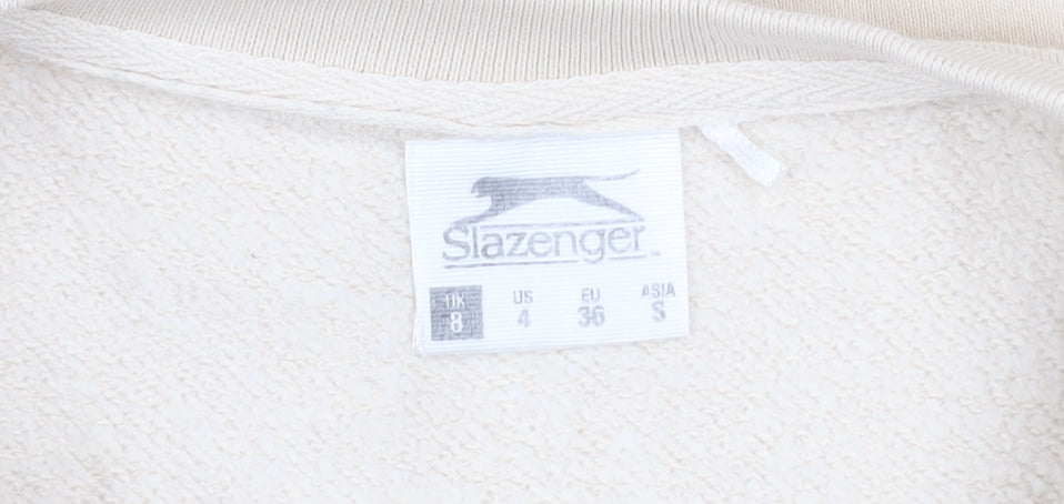 Womens UK Size 8 Slazenger Beige Pullover Sweatshirt