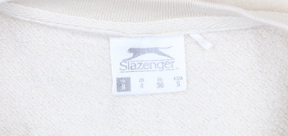 Womens UK Size 8 Slazenger Beige Pullover Sweatshirt