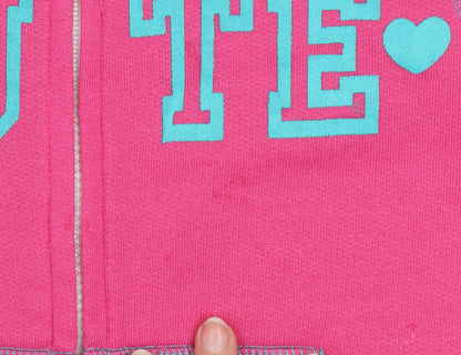 Love Me Girls Pink Hooded Zip One Piece Nightwear 5-6 Years
