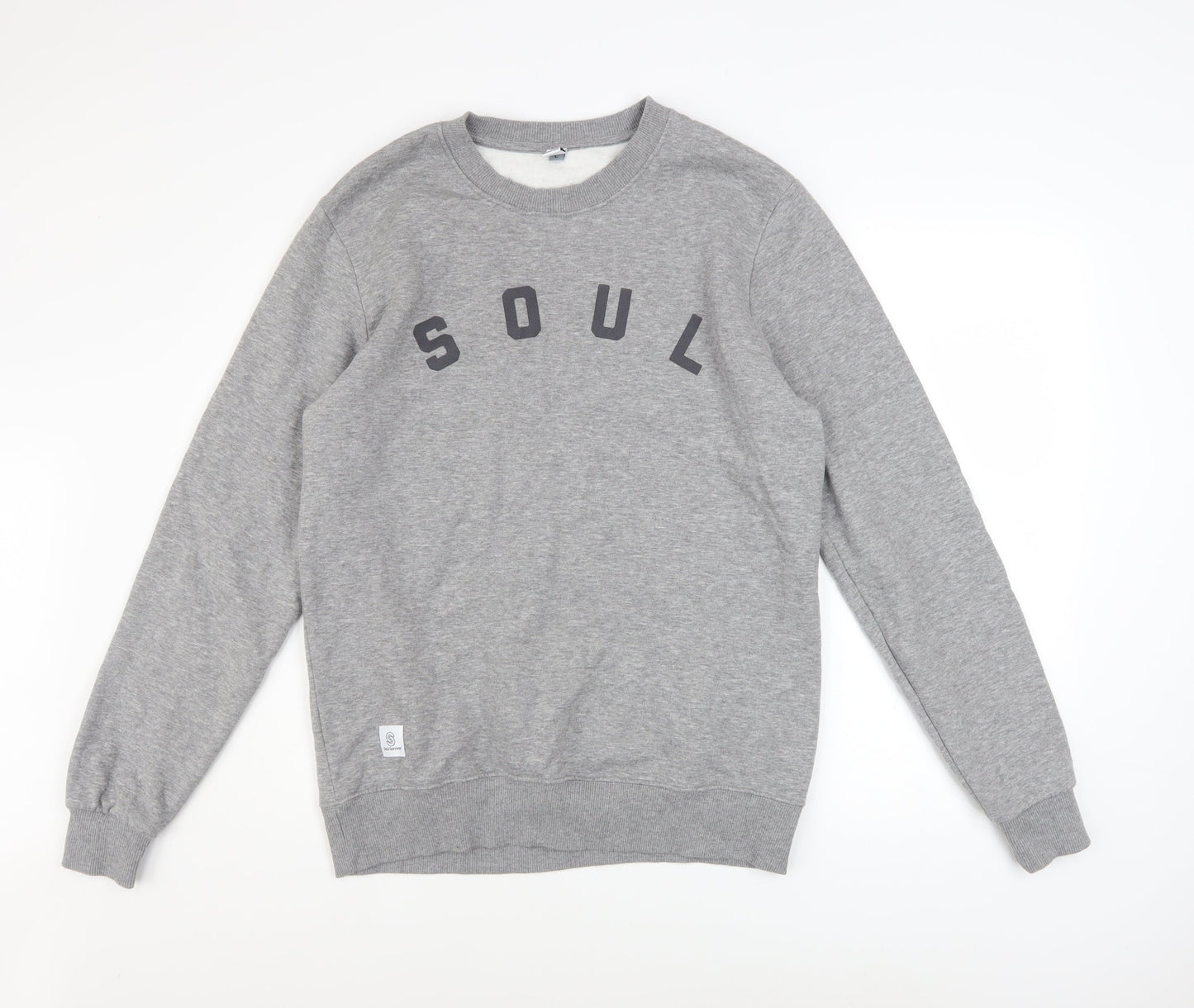 Mens UK Size L Soul Survivor Grey Pullover Sweatshirt
