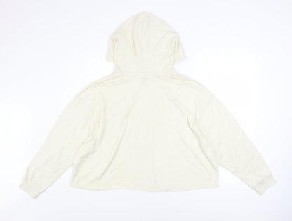 Womens UK Size M Yale University Ivory Pullover Hoodie