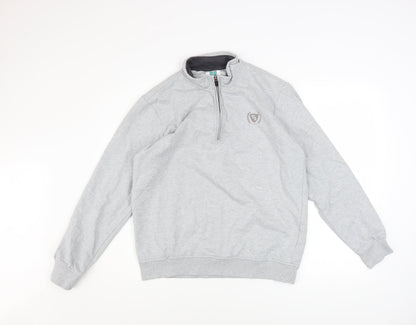 Mens UK Size XL TeamSpirit Grey Pullover Sweatshirt