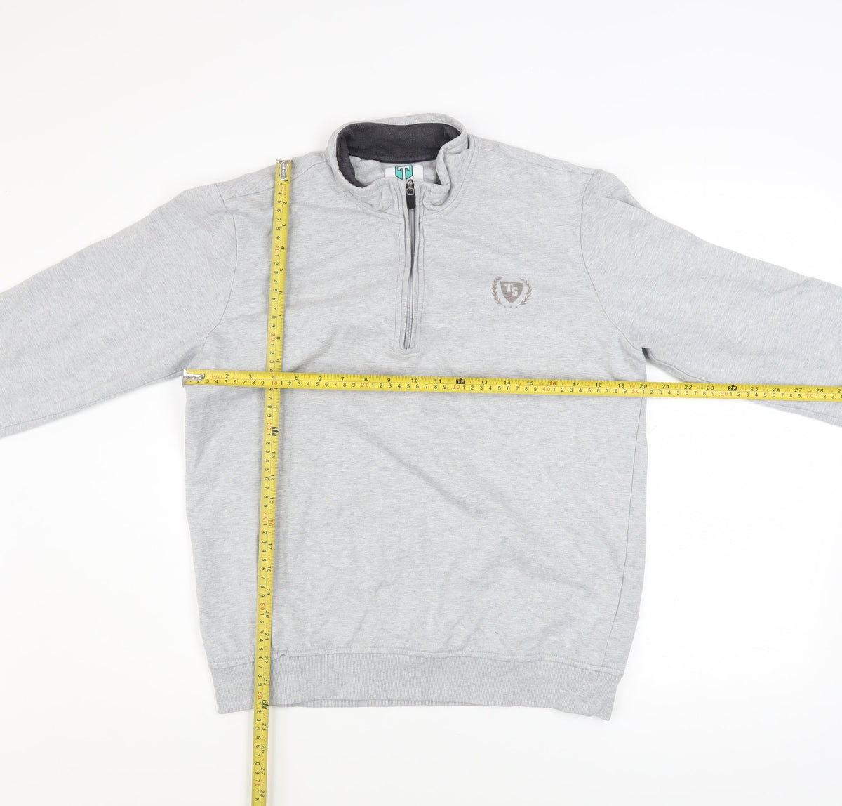 Mens UK Size XL TeamSpirit Grey Pullover Sweatshirt