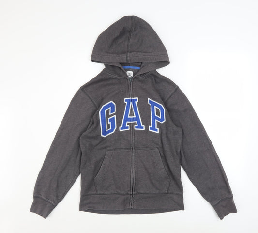 Boys UK Size 12-13 Years Gap Grey Full Zip Hoodie