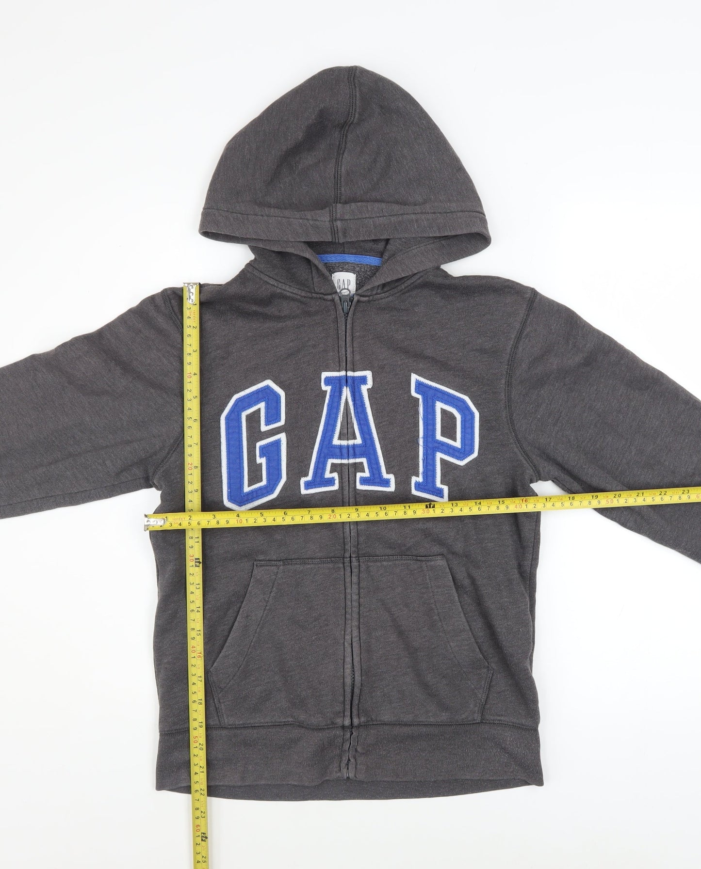Boys UK Size 12-13 Years Gap Grey Full Zip Hoodie