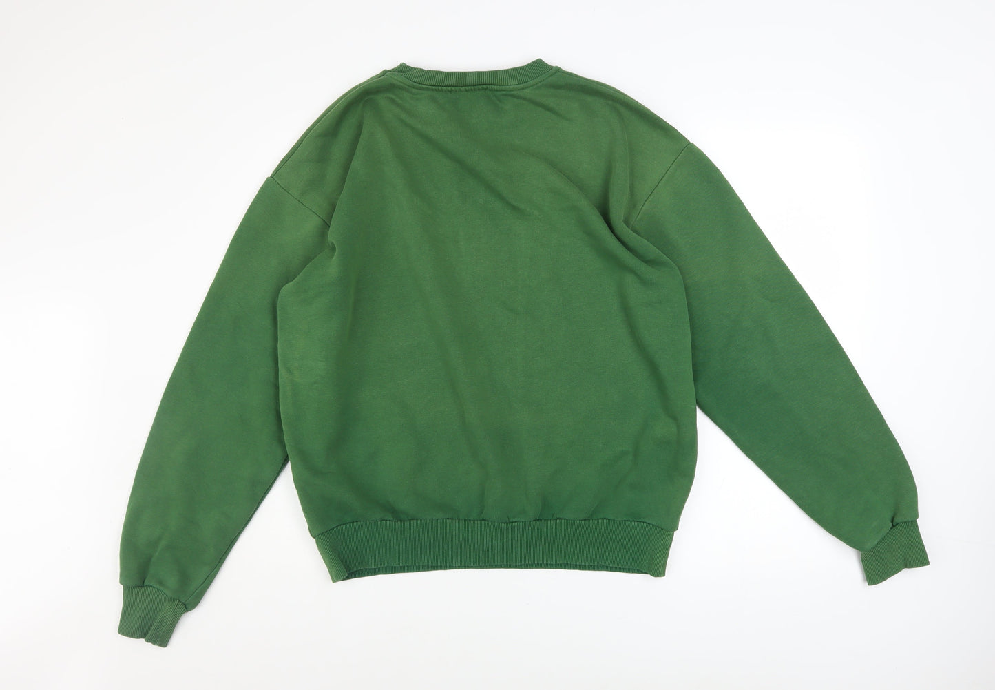 Womens UK Size M Stradivarius Green Pullover Sweatshirt