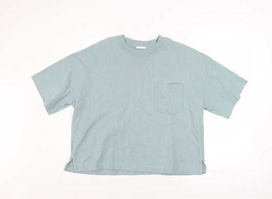 Womens UK Size XL GU Blue Basic T-Shirt