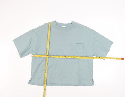 Womens UK Size XL GU Blue Basic T-Shirt