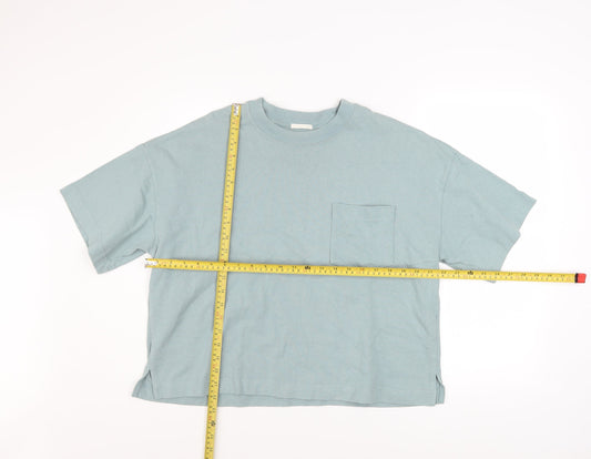 Womens UK Size XL GU Blue Basic T-Shirt