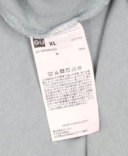 Womens UK Size XL GU Blue Basic T-Shirt
