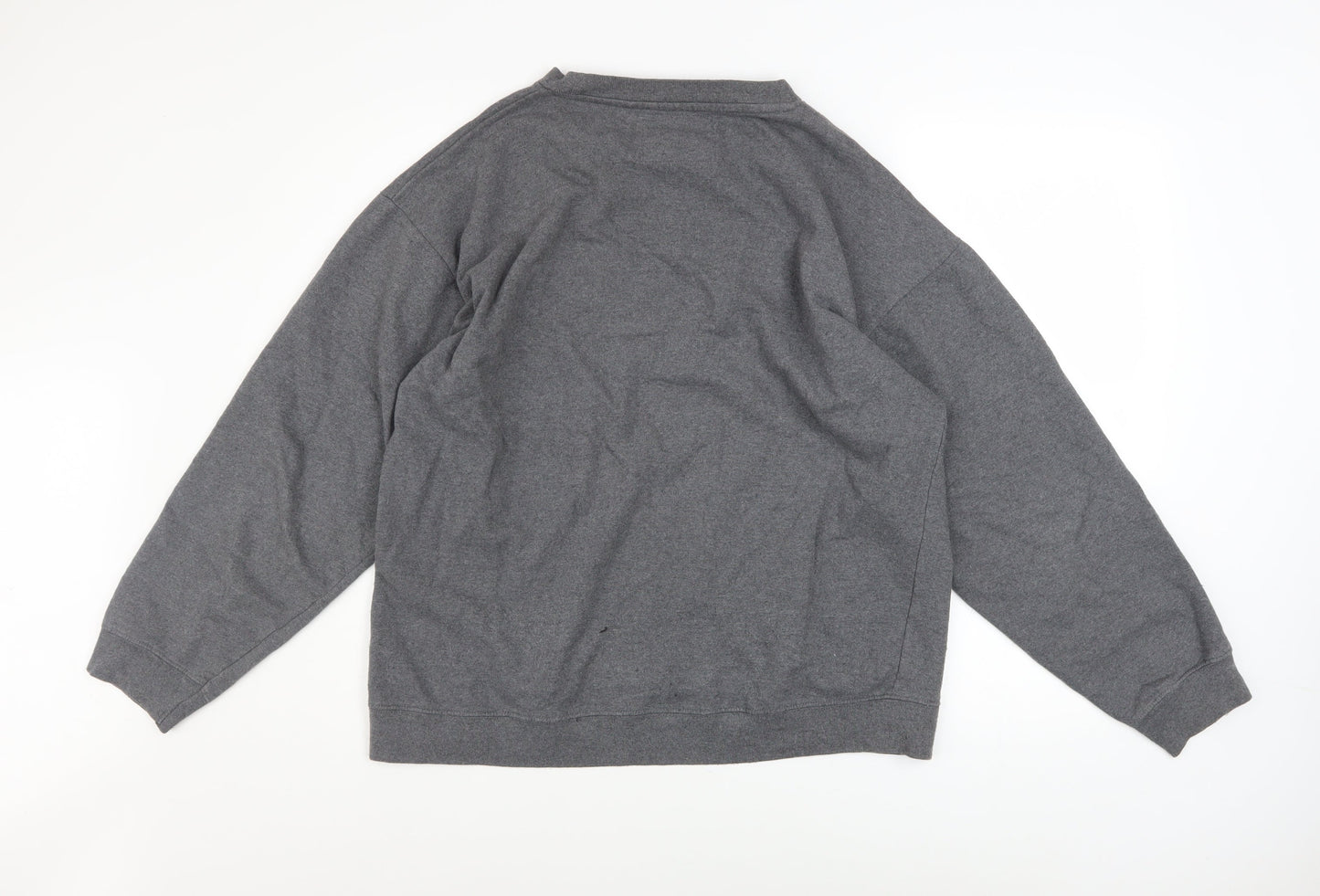 Mens UK Size XL Six Flags Grey Pullover Sweatshirt