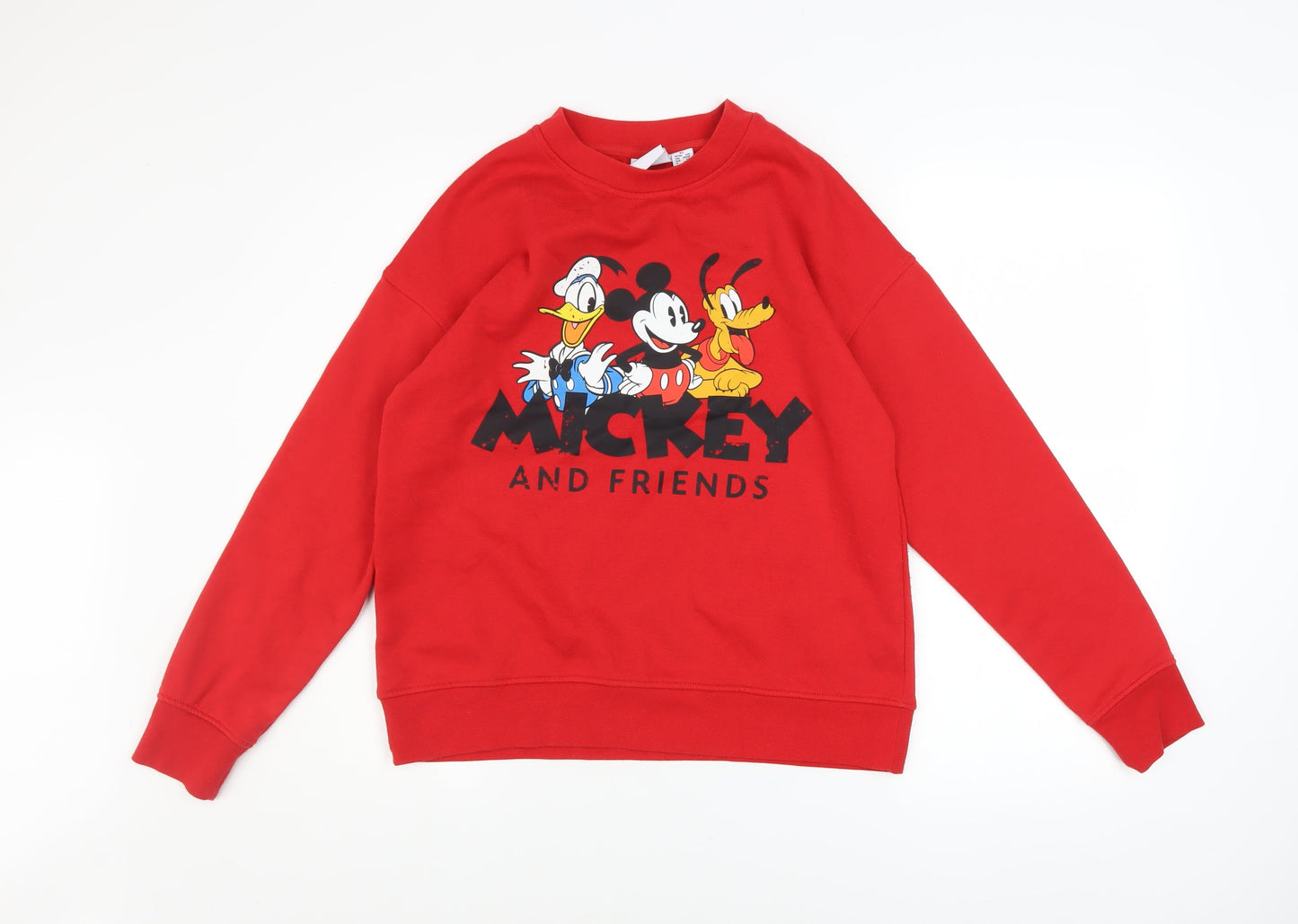 Womens UK Size XS Disney Red Pullover Sweatshirt