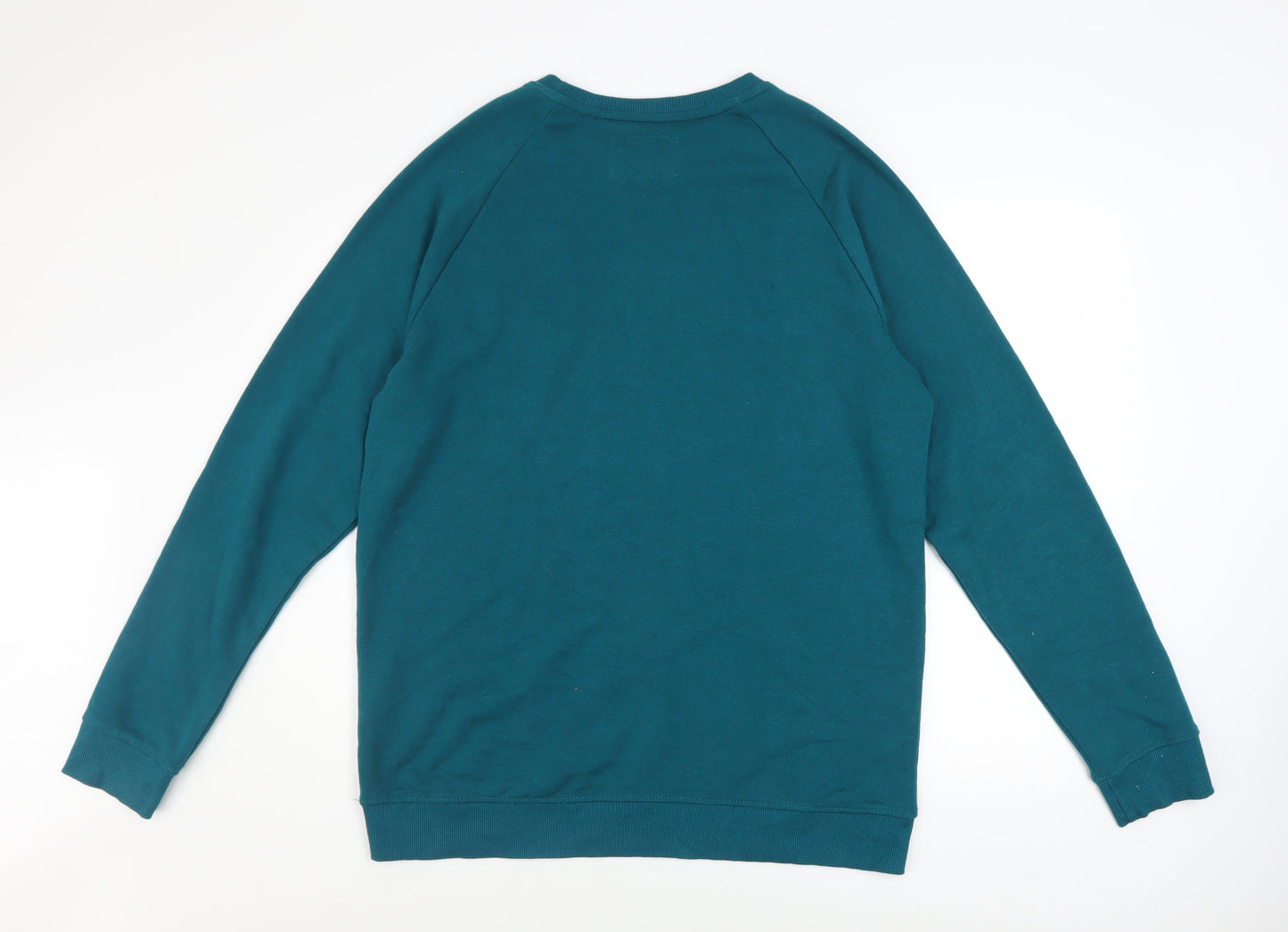Mens UK Size L Bershka Blue Pullover Sweatshirt