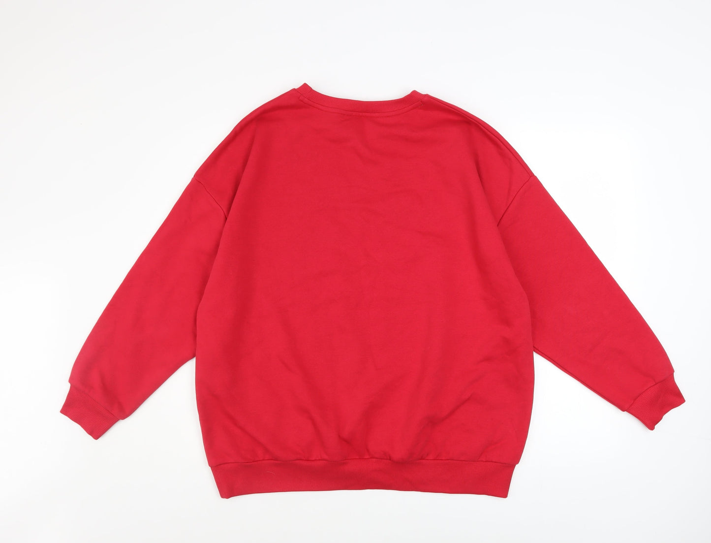 Womens UK Size S George Red Pullover Sweatshirt