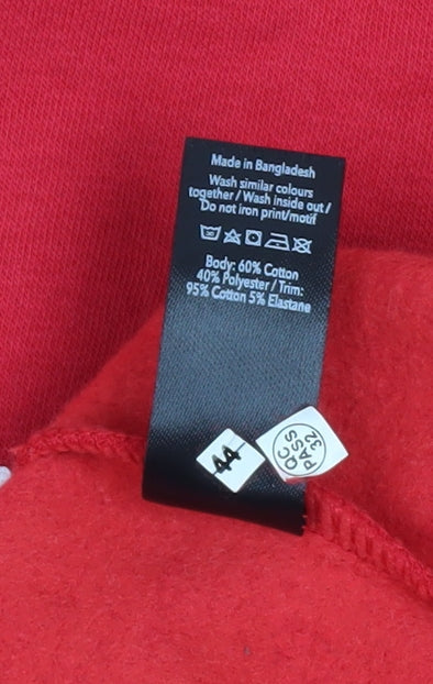 Womens UK Size S George Red Pullover Sweatshirt