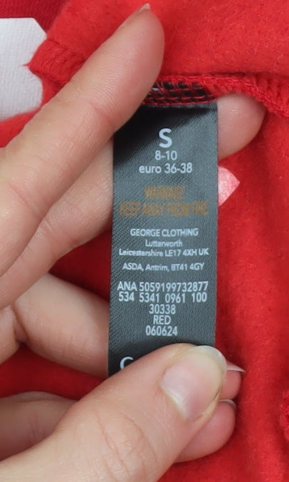 Womens UK Size S George Red Pullover Sweatshirt