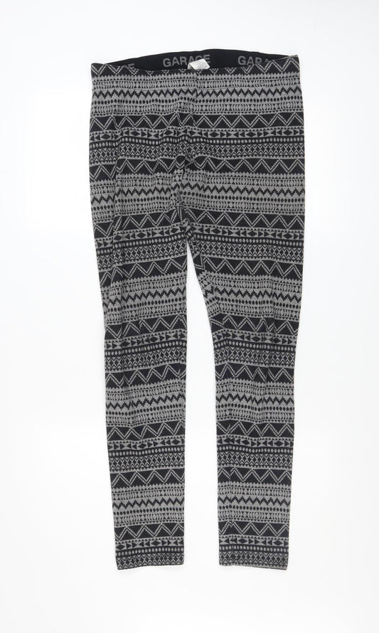 Womens UK Size M Garage  Ankle Black Leggings