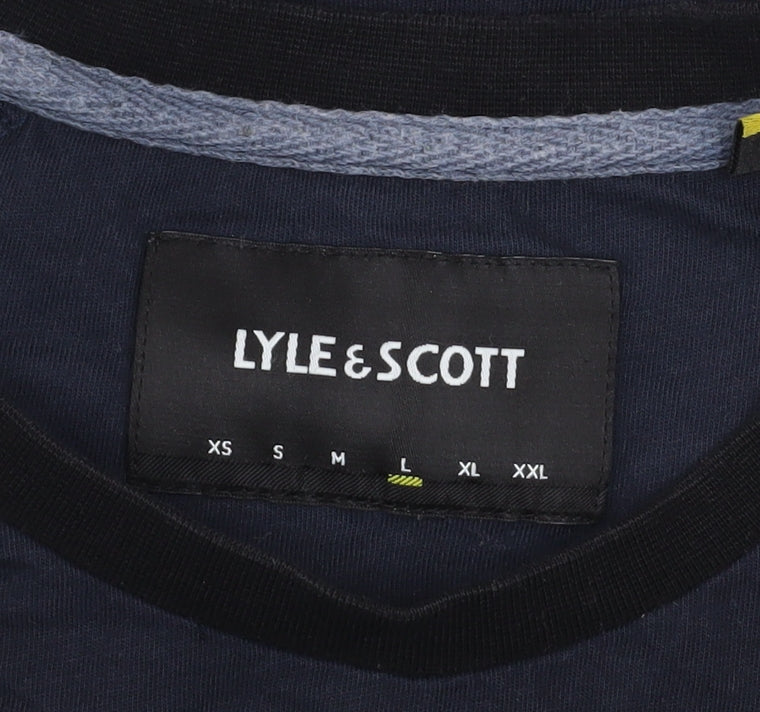 Mens UK Size L Lyle & Scott Blue  T-Shirt