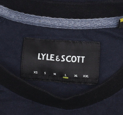 Mens UK Size L Lyle & Scott Blue  T-Shirt