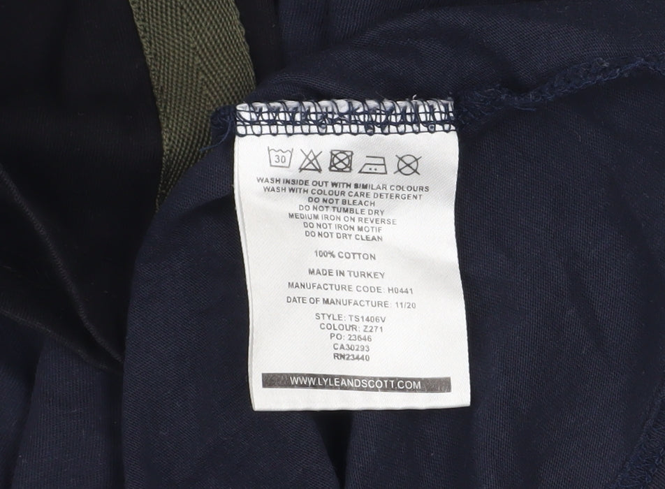 Mens UK Size L Lyle & Scott Blue  T-Shirt
