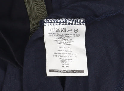 Mens UK Size L Lyle & Scott Blue  T-Shirt