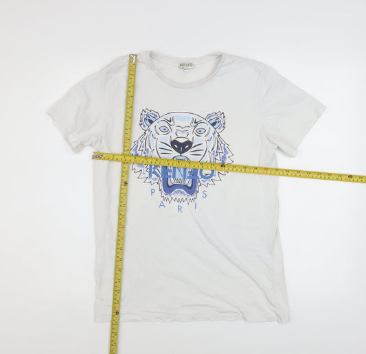Boys UK Size 15-16 Years KENZO White Basic T-Shirt
