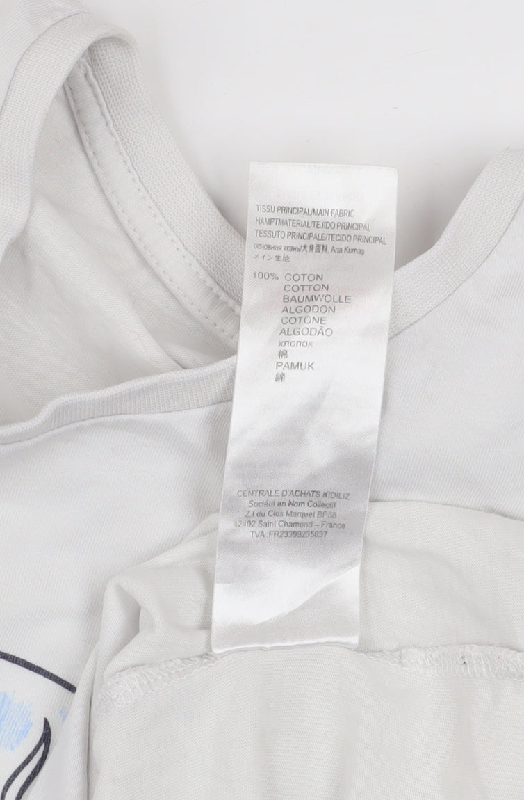 Boys UK Size 15-16 Years KENZO White Basic T-Shirt