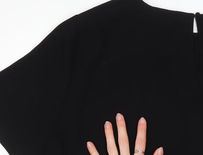 Womens UK Size 18 Zara Black Basic Blouse