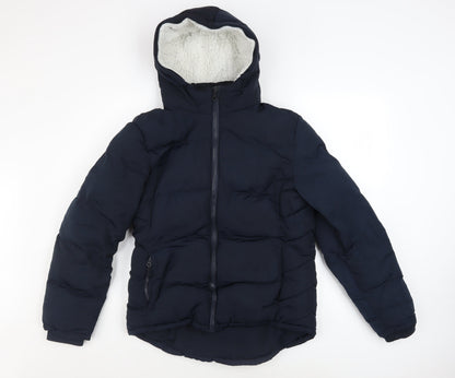 Womens UK Size 10 SoulCal & Co Blue Puffer Jacket
