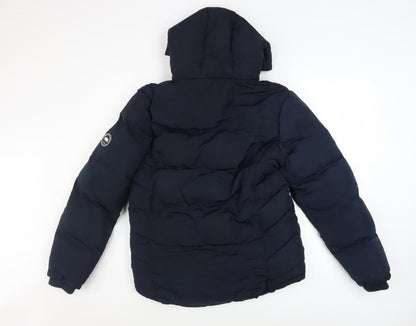 Womens UK Size 10 SoulCal & Co Blue Puffer Jacket
