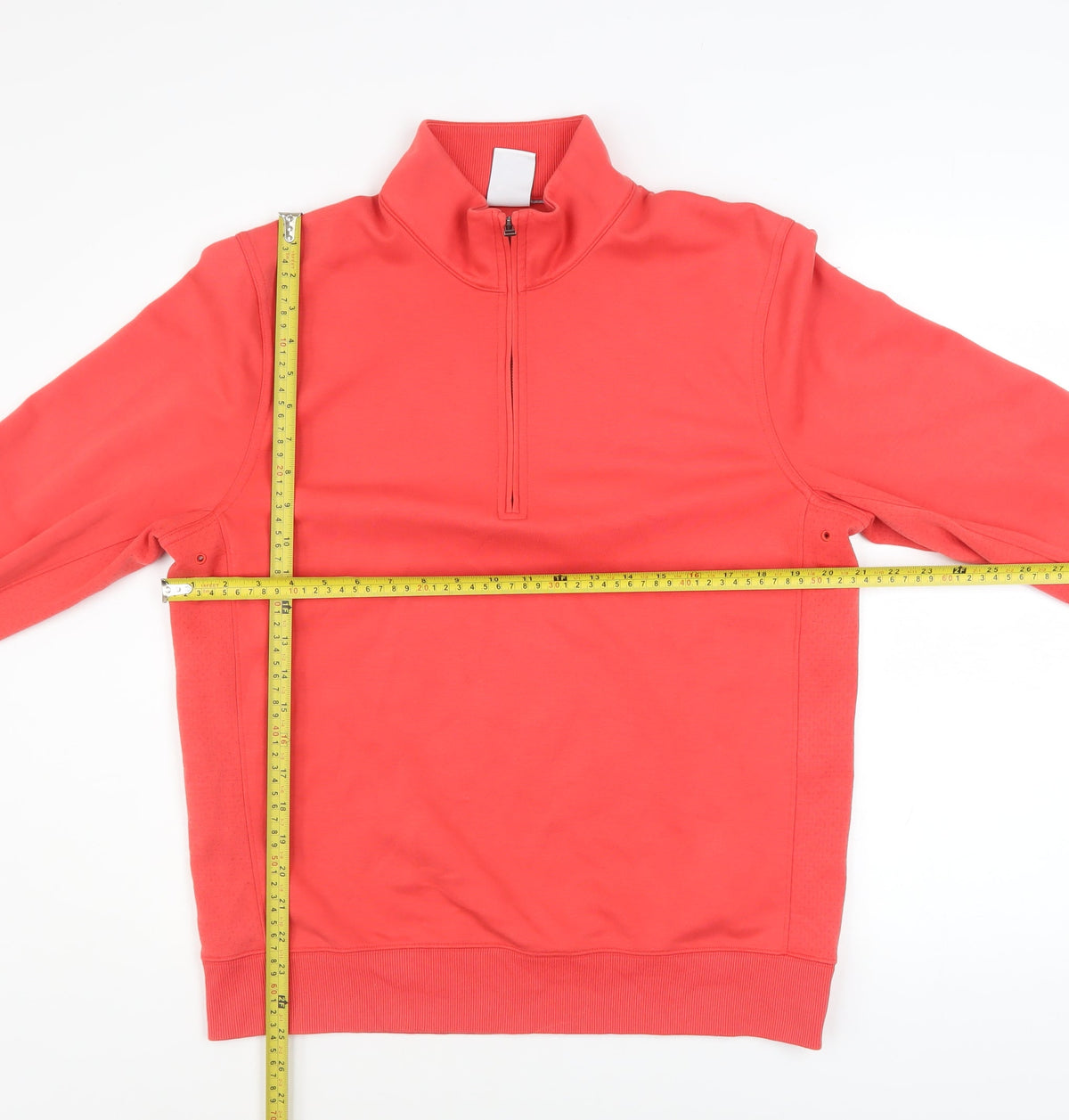 Mens UK Size M Nike Red 1/2 Zip Sweatshirt