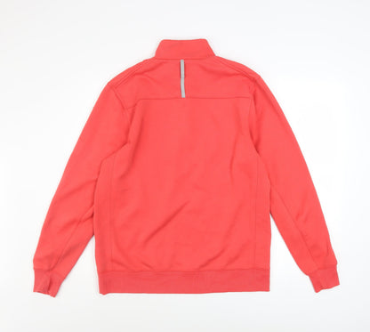 Mens UK Size M Nike Red 1/2 Zip Sweatshirt