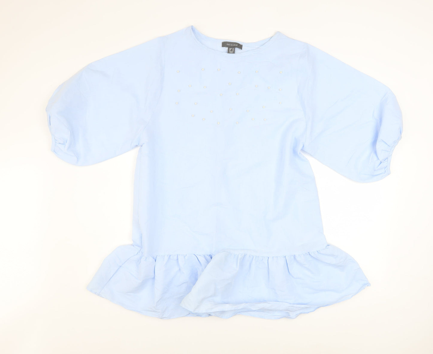 Womens UK Size 14 Primark Blue Tunic Blouse