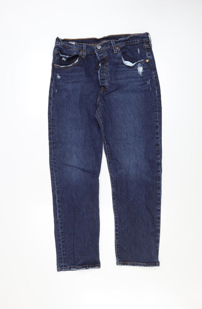 Mens UK Size M Levi Strauss & Co. Regular Fit Straight Blue Jeans