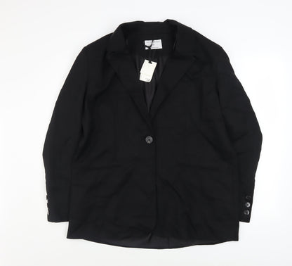 The Primark Edit Women Black Single-Breasted Blazer Size M EU 38
