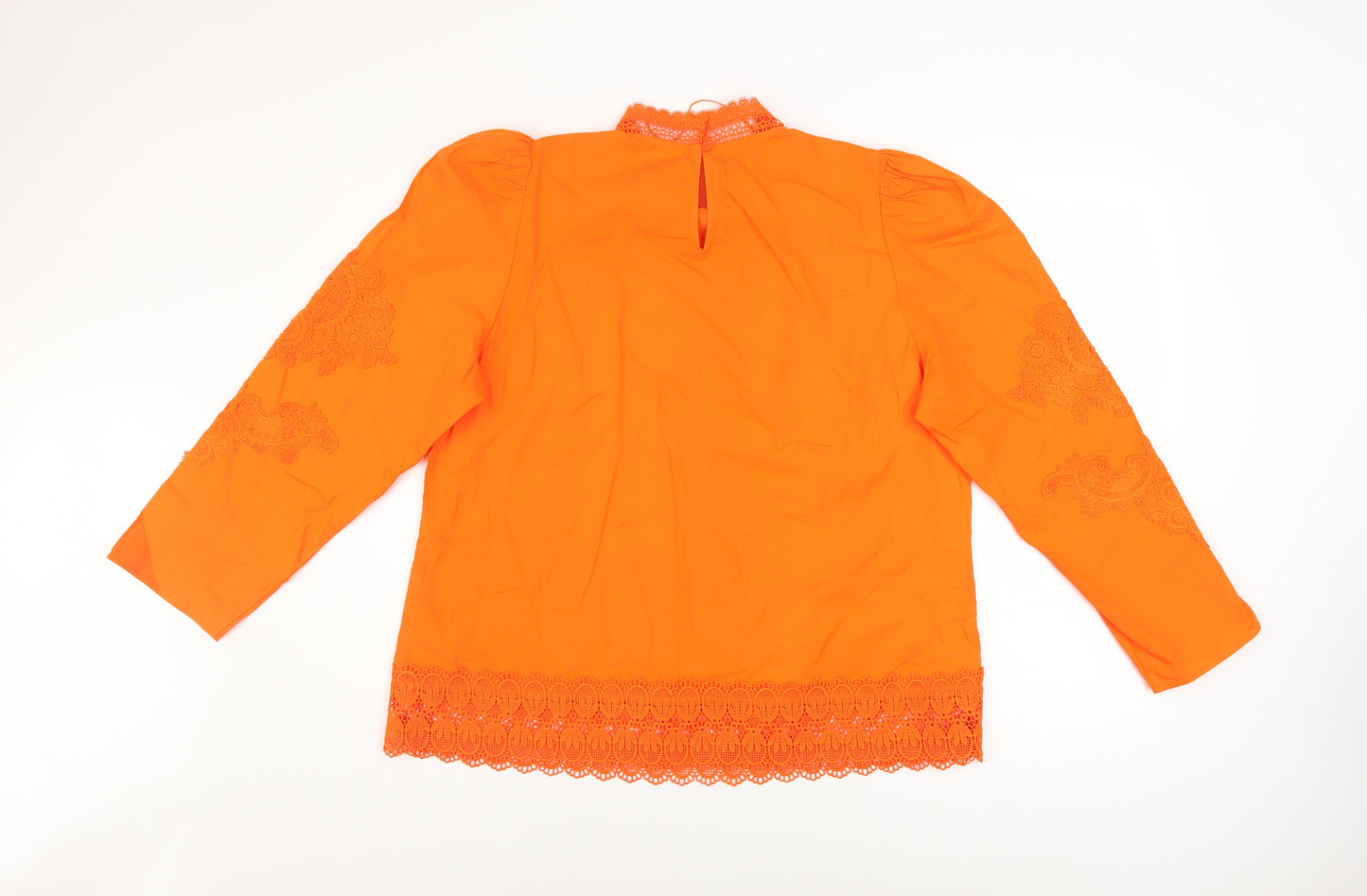 Womens UK Size 16 Savida Orange Tunic Blouse