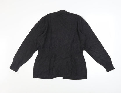 Womens UK Size 12 Rabe Black Cardigan Jumper