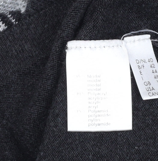 Womens UK Size 12 Rabe Black Cardigan Jumper