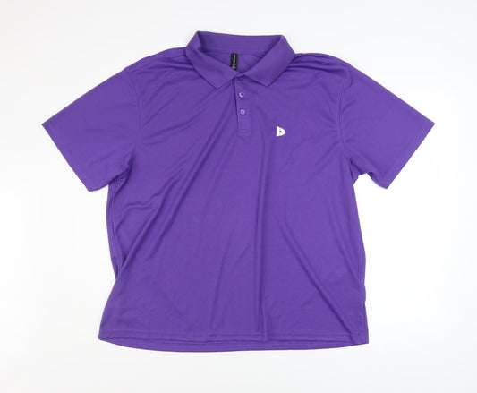 Mens UK Size 2XL Donnay Purple GolfGym & TrainingRunning & Jogging Polo