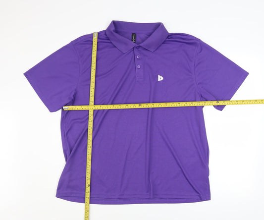 Mens UK Size 2XL Donnay Purple GolfGym & TrainingRunning & Jogging Polo