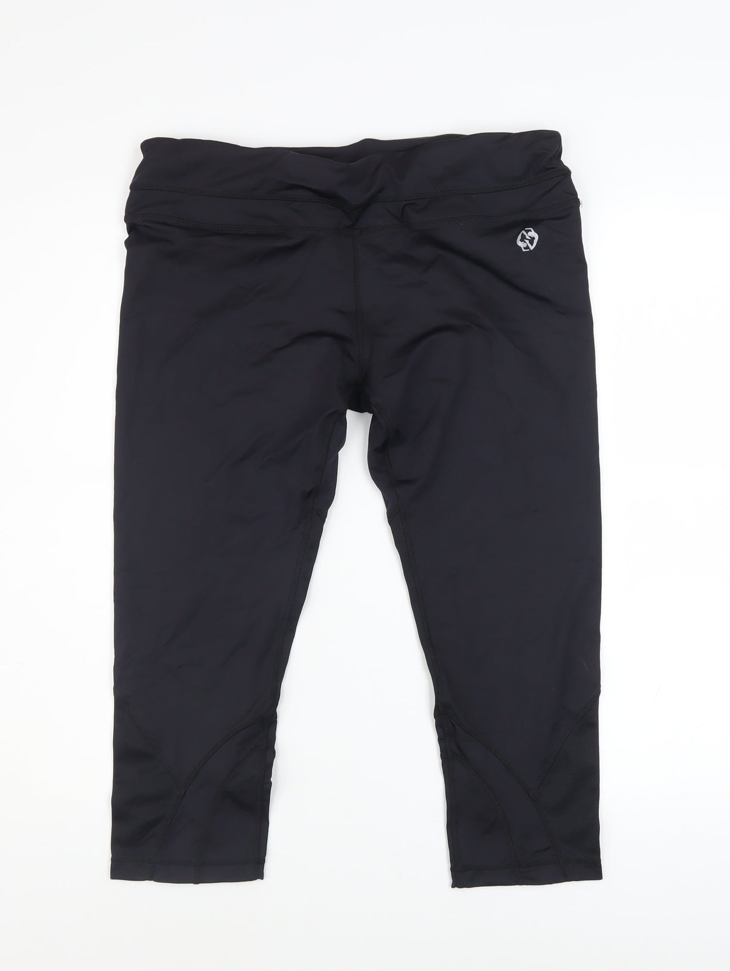 Womens UK Size 12 Perfection by Body Logic Slim Fit Capri Black Leggings