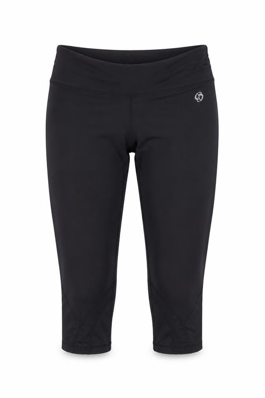 Womens UK Size 12 Perfection by Body Logic Slim Fit Capri Black Leggings