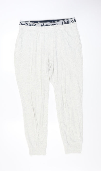Womens UK Size L Hollister Relaxed Fit Jogger Grey Trousers
