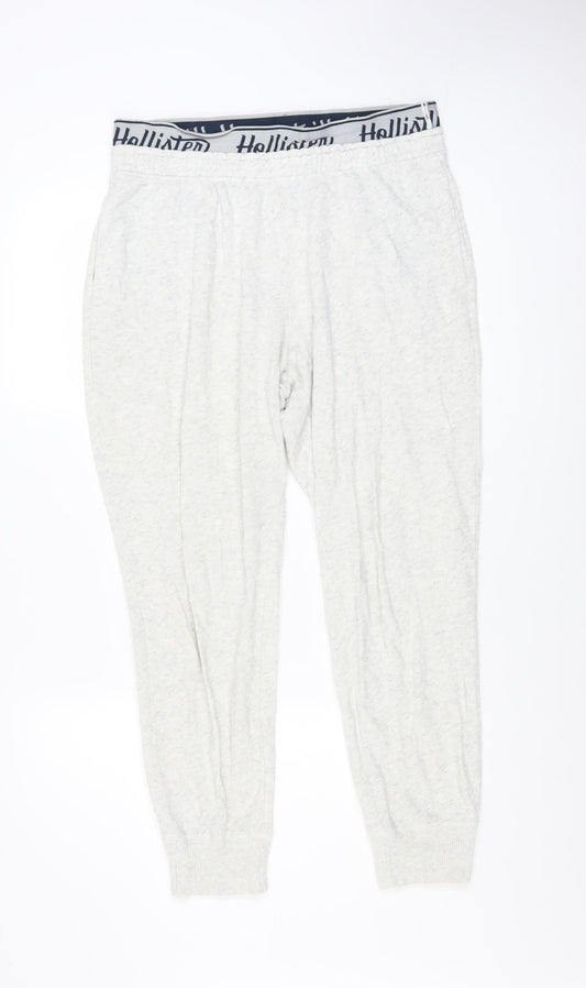 Womens UK Size L Hollister Relaxed Fit Jogger Grey Trousers