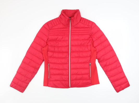 Womens UK Size M Ci Sono Originals Red Puffer Jacket